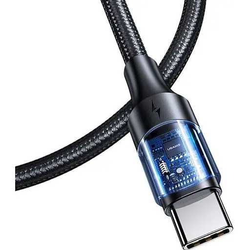 Кабель Usams US-SJ526 U71 USB-C to USB-C PD 100W 5A 3m Black (SJ526USB01) [139702] - фото 4