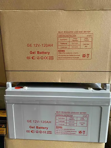 Гелевый аккумулятор Gel Battery (120 Ah 12V) для источников бесперебойного питания - фото 2