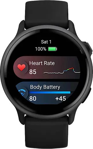 Смарт-годинник Garmin Vivoactive 6 Slate with Black Band (010-02985-00/40)