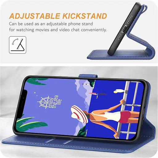 Чохол Ganbary для iPhone 12 / iPhone 12 Pro, [Чохол зі штучної шкіри преміум-клаумі] [Фліп-Чохол] [Кишеня для гаманця - фото 3