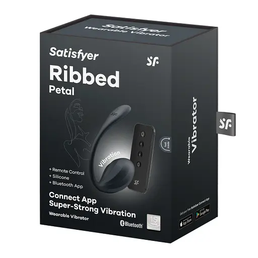 Віброяйце Satisfyer Ribbed Petal чорний - фото 5