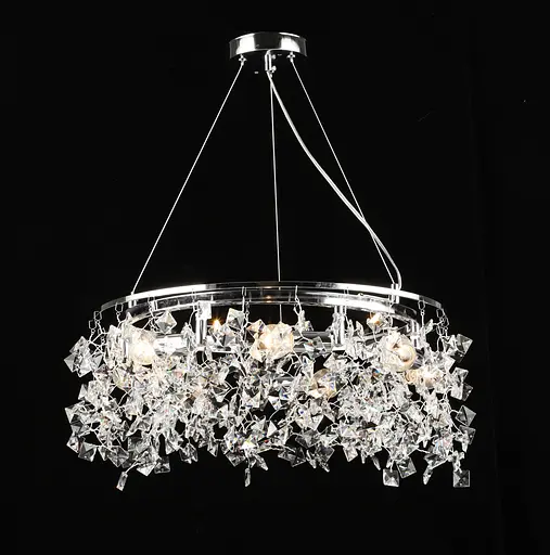 Люстра подвесная хрустальная S2492/7, Хром