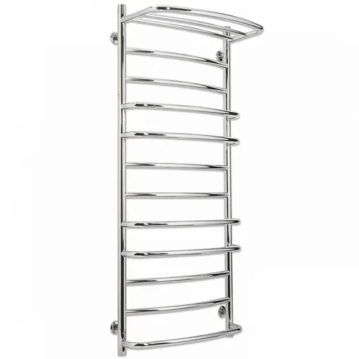 Водяна рушникосушка Laris Євромікс П12 500x1200 з полицею 71207663, Хром - фото 1