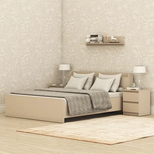 Кровать двуспальная MebelStar Нео 160x200 см Кашемир (MBS-1134) - фото 1