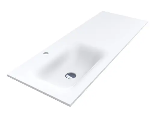 Умивальник Miraggio Jessel 1200 L mirasoft 0001588, Білий матовий - фото 4