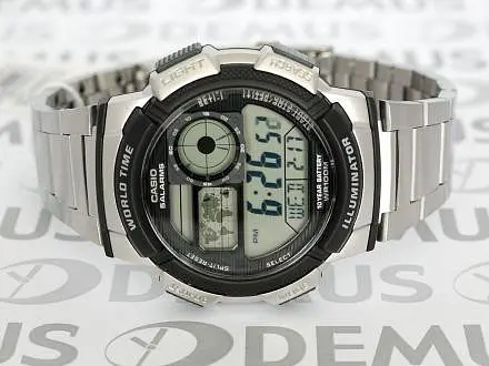 Стильные электронные часы мужские наручные японские Оригинал Casio Collection AE-1000WD-1AVEF - фото 8
