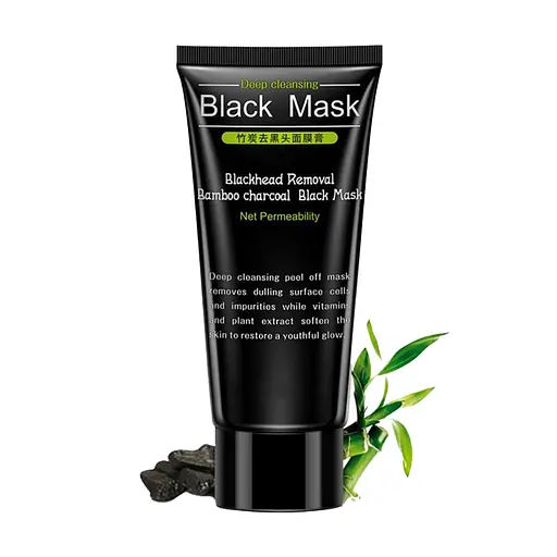 Черная маска-пленка с углем от черных точек Bioaqua Black Mask Blackhead Removal 60 г