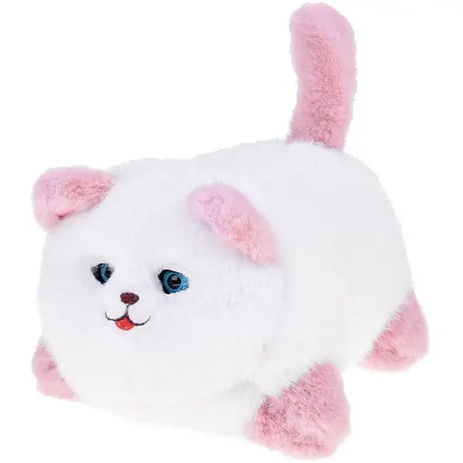 Интерактивная мягкая игрушка AiDA Smart Blinking Cat бело-розовая (AD54081) - фото 6