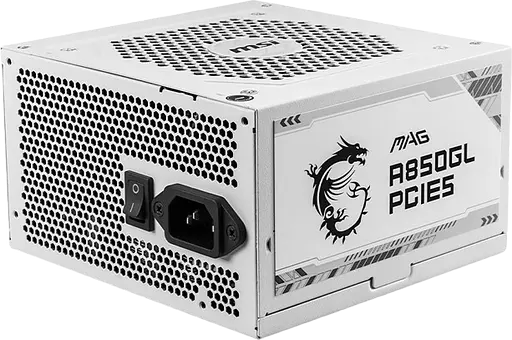 Блок питания MSI MAG A850GL PCIE5 850W 80+ Gold White (MAG A850GL PCIE5 WHITE)