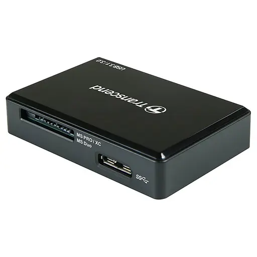 Кардридер Transcend USB 3.1 Gen 1 Type-C Multi Card Black (TS-RDC8K2) - фото 2