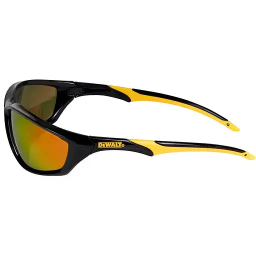 Очки DeWalt Router цветные зеркальные поликарбонатные с двойными скобками и мягкими резиновыми носодержателями (DPG96-FD) - фото 4