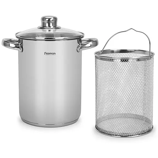 Кастрюля Fissman Capellini со вставкой-пароваркой и стеклянной крышкой 3.5 л (5369) - фото 2