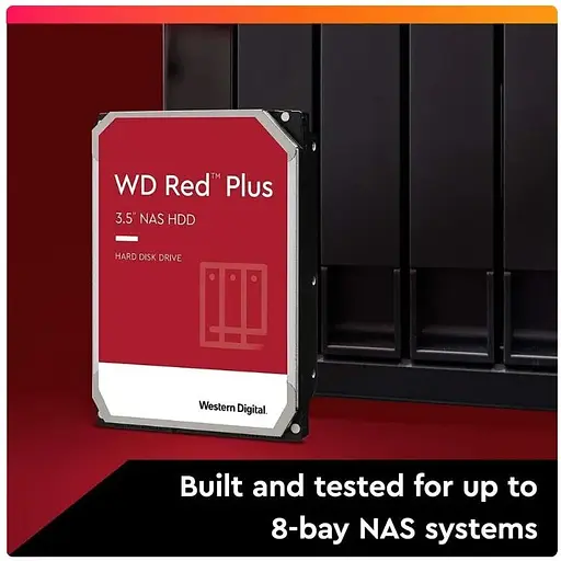 Жесткий диск Western Digital Red Plus 4.0TB SATA 256MB (WD40EFPX) - фото 5