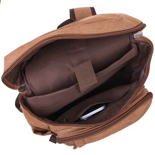 Текстильный большой рюкзак с карманом для ноутбука Vintage 28х42х13 см sum0027391 - фото 4