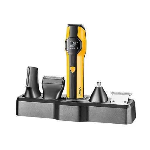 Стайлер триммер VGR V-173 13в1 з насадками (Жовтий)