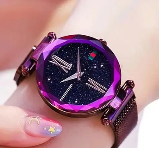 Жіночий годинник Starry Sky Watch на магнітній застібці Фіолетовий - фото 4