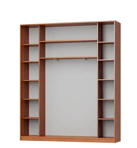 Шкаф-купе трехдверный MebelStar Комбо AL 2ДСП/Зеркало 210x45x240 см Дуб сонома (MBS-1688) - фото 2