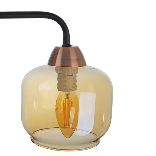 Люстра стельова Brille E27 60W BK (BL-970C/3) - фото 3