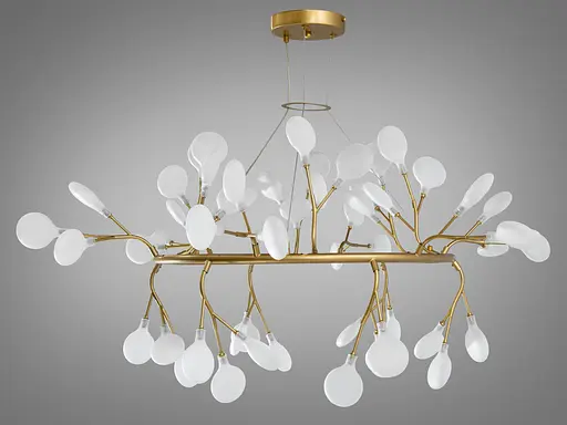 Якісна новинка, підвісна люстра в зал "Світлячок", 54 лампи - фото 1