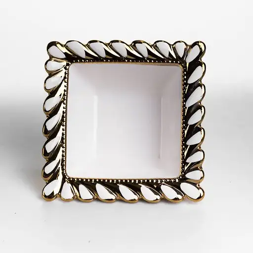 Тарелка глубокая фарфоровая Yiwu Tiffany квадратная 15х15х7 см сервировочная для подачи первых блюд салатов ML2007 - фото 4