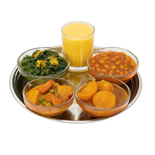 Круглый поднос из нержавеющей стали диаметр 30 см, Interos Серебристый 87712 - фото 3