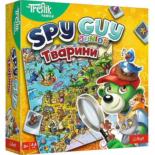 Настольная игра Trefl Шпион Юниор: Животные (Spy Guy Junior Animals) (укр.) (03043) - фото 1