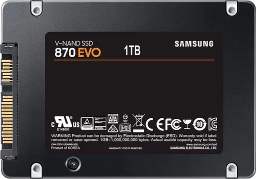 SSD накопичувач Samsung 870 EVO 1TB (MZ-77E1T0BW) [81644] - фото 5