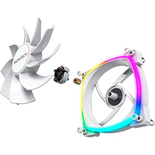 Вентилятор MONTECH 140MM RX140 Reverse PWM WHITE (RX140 PWM WHITE) - фото 4