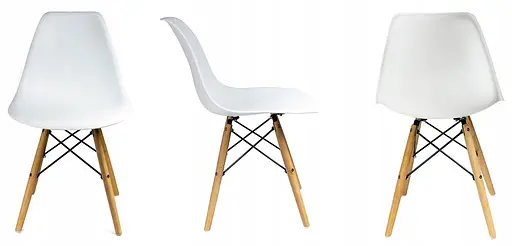 Кресло JUMI Plastic Chair White - фото 5