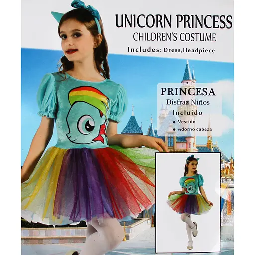 Карнавальний костюм для дівчинки  Devilon Принцеса Єдиноріг 92-104 см (091038A) - фото 2