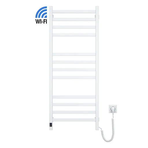 Электрический полотенцесушитель Navin Авангард 480x1200 Sensor с Wi-Fi, правосторонняя с таймером, белая 12-112033-4880, Белый, Правое, Электронный - фото 1