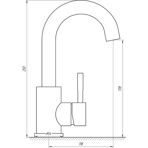 Смеситель для кухни EcoMix AISI-101S-WH Нержавеющая сталь - фото 5