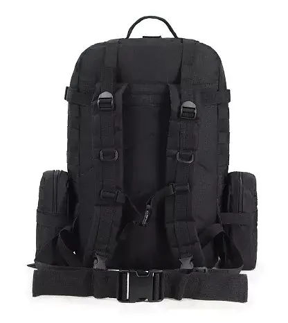 Тактический рюкзак 52л из ткани Oxford Черный - фото 2