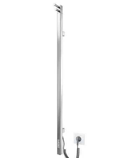 Электрический полотенцесушитель Mario Ray Cubo-I 1100x30 TR таймер-регулятор 2.2.1202.16.Р, Хром, нижнее, Электронный - фото 1