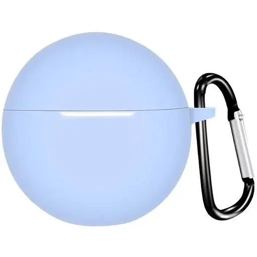 Чохол-накладка DK для Oppo Enco Buds 2 W14 Silicone Candy Friendly з карабіном (016044) (lilac)