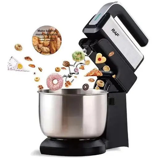 Стаціонарний міксер ручний RAF R.6652 із металевою чашею 3.5 л 1000 Вт - фото 5