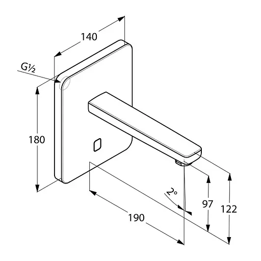 Смеситель для умывальника Kludi Zenta 3850205 - фото 2