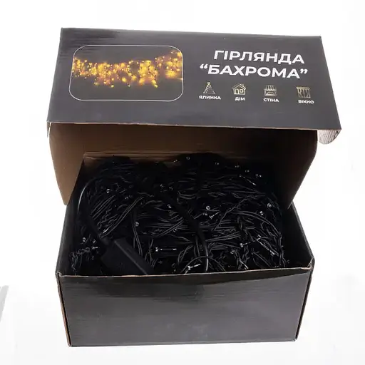 Уличная гирлянда Бахрома GarlandoPro 50 м 840 LED черная проволока Желтая 50MBY - фото 5