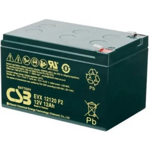 Аккумулятор CSB EVX12120 AGM 12V 12Ah