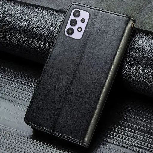 Кожаный чехол-книга Getman Gallant (PU) для Samsung Galaxy A13 4G Черный - фото 6