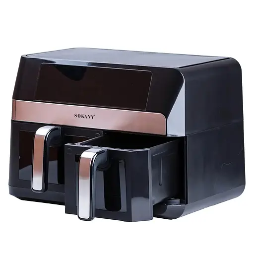 Аерофритюрниця безмасляна Sokany SK-10034 11л електрична з сенсорним керуванням, таймер 2800Вт - фото 4