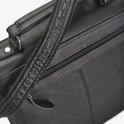 Чоловіча шкіряна сумка через плече Hill&Burry 23х25х9 см 000296280 - фото 4