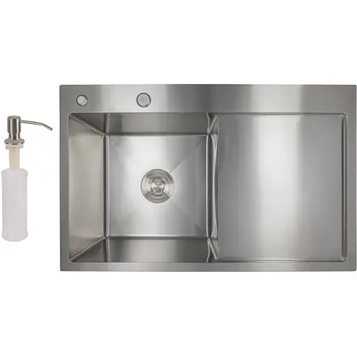 Кухонная мойка Lidz Handmade 3.0/1.0 мм H7849R LDH7849BRUR45591 - фото 1