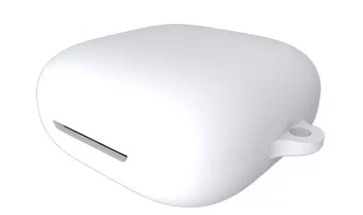 Чохол-накладка DK Silicone Candy Friendly з карабіном для Oppo Enco W51 (white) - фото 2