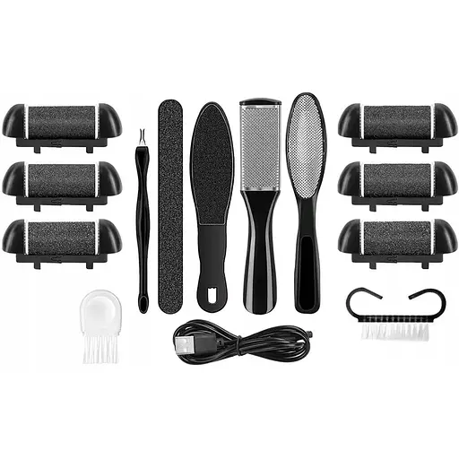 Электрическая пемза для ног Soulima 15 в 1 роликовая пилка - фото 2