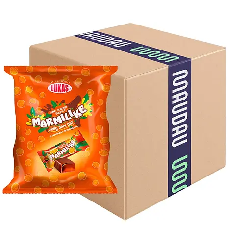 Уцінка. Цукерки Lukas Marmilike глазуровані желейні зі смаком апельсина 1 кг
