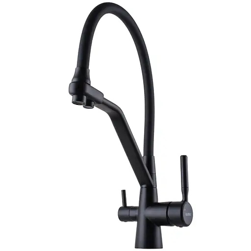Смеситель для кухни под осмос Globus Lux GLLR-0800-10-01 000024671 Черный матовый - фото 4