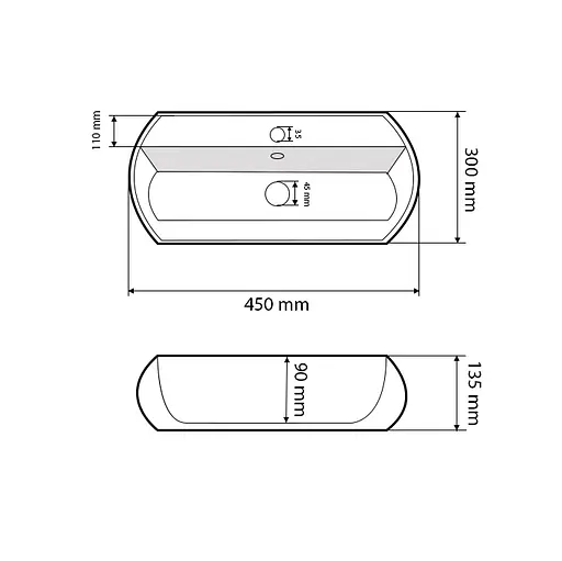 Умивальник VBI Severini white накладний VBI-015508, Білий - фото 3