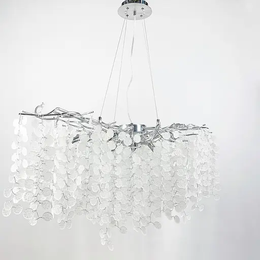 Подвесная люстра в хроме в удлиненном корпусе Line.F Длина 120 см - фото 5