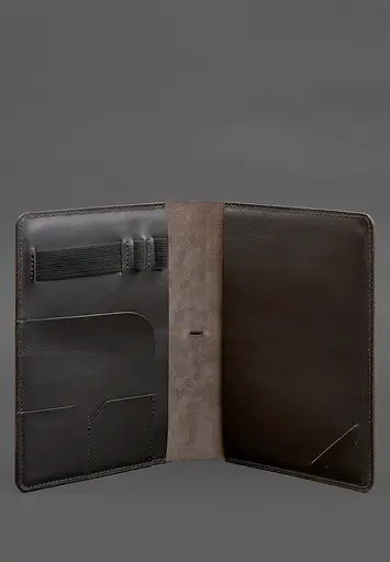 Кожаный блокнот А5 (софт-бук) 9.4 коричневый - фото 4